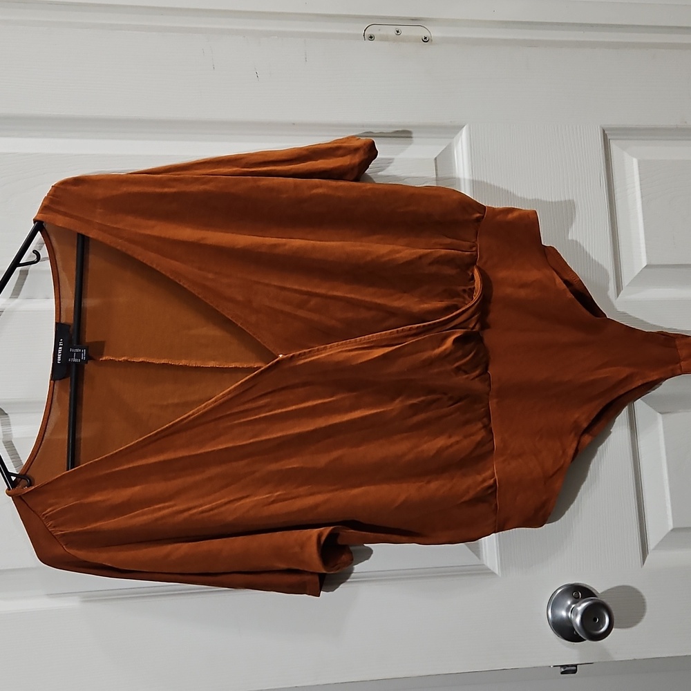 Bundle Sale | 4 for $20‎ | Forever 21 Rust Wrap Bodysuit Size 0X